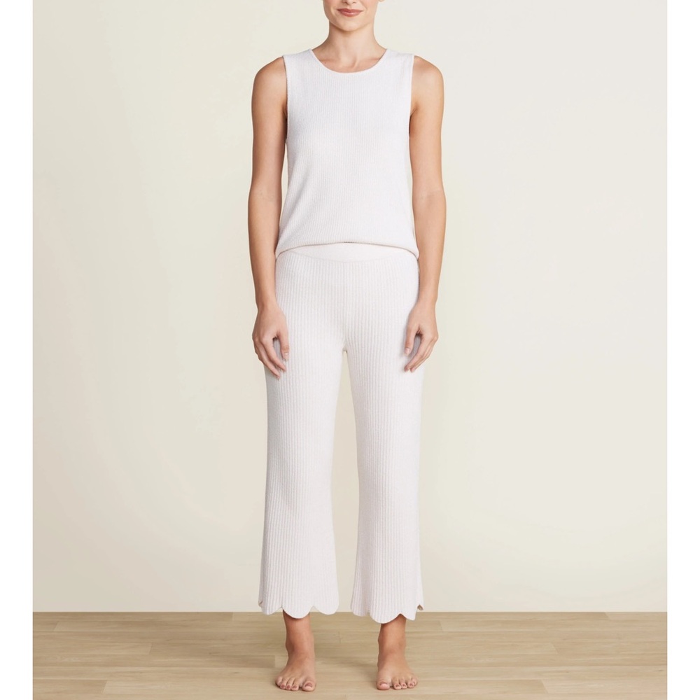 Barefoot Dreams Sand Dune Cozy Chic Scallop Crop Pants